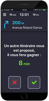 Itinéraire Application Coyote