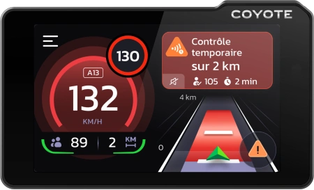 coyote max affichage vitesse permanente