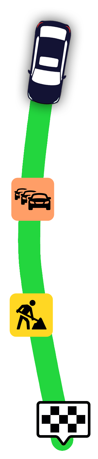 Route Coyote trafic