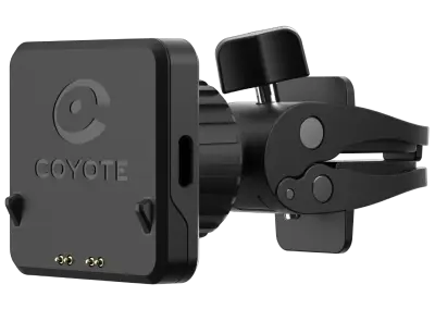 Support Aimanté Coyote Max - Ventouse Pare-brise/Tableau De Bord - Rotule 360° - Charge Par USB-C (Câble Non Inclus)